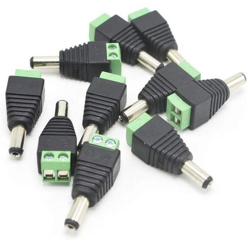 100PCS DC 12V MALE POWER CONNECTORS