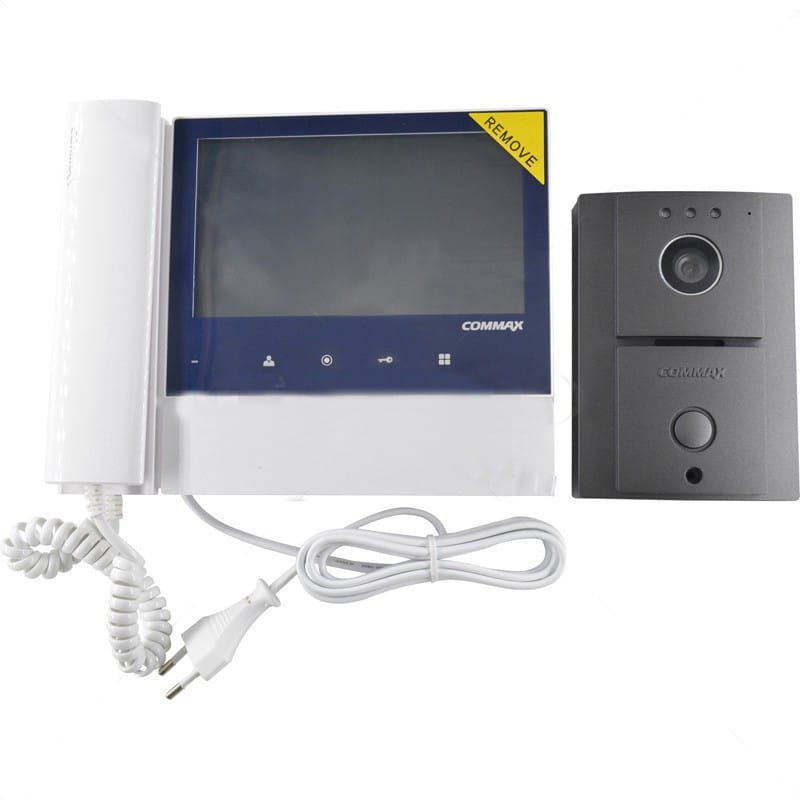 COMMAX COL 7" LED TOUCH BUTTON INTERCOM VIDEO KIT (CDV-70N/DRC-4L)