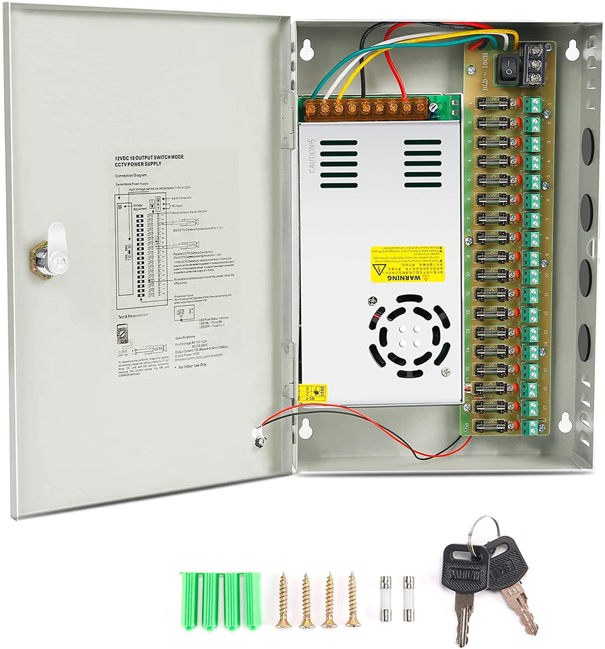 30AMP BOX CCTV POWER SUPPLY