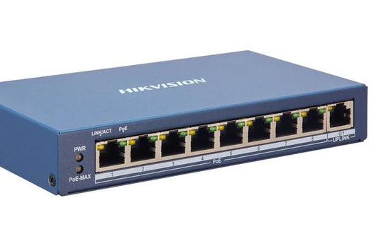 HIKVISION 8 PORT  POE SWITCH ((DS-3E1309P-EI)