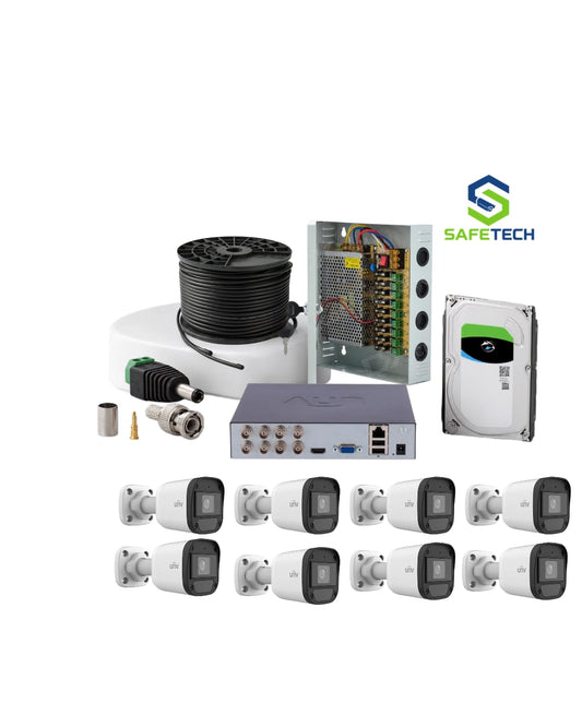 UNV 8CH 1080P BULLET CCTV KIT