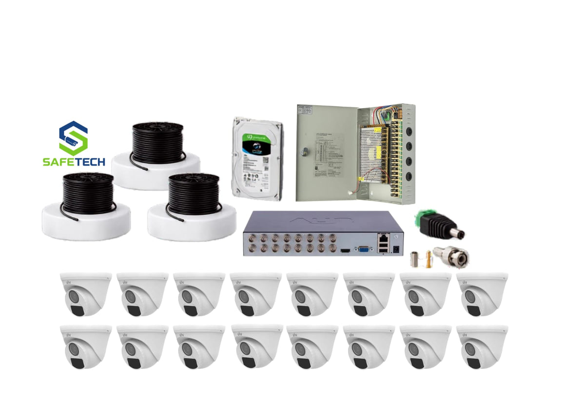 UNV 16CH 1080P DOME CCTV KIT