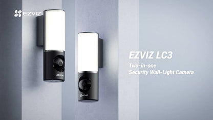 EZVIZ LC3 (CS-LC3-A0-8B4WDL) 2-IN-1 OUTDOOR SECURITY WALL LIGHT AND 4MP 2K CAMERA