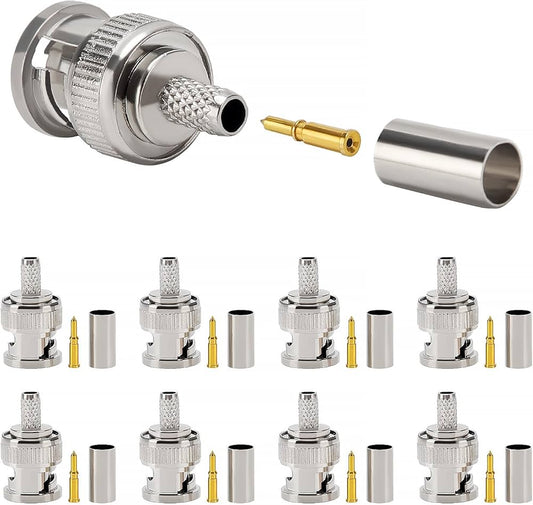 100PCS BNC CRIMP