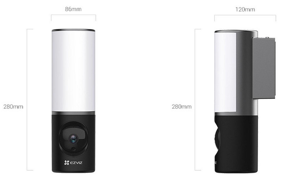 EZVIZ LC3 (CS-LC3-A0-8B4WDL) 2-IN-1 OUTDOOR SECURITY WALL LIGHT AND 4MP 2K CAMERA