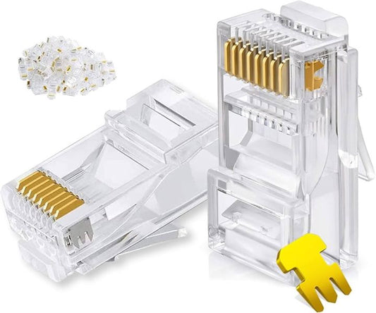 100PCS CAT 5 RJ45 ETHERNET CONNECTORS